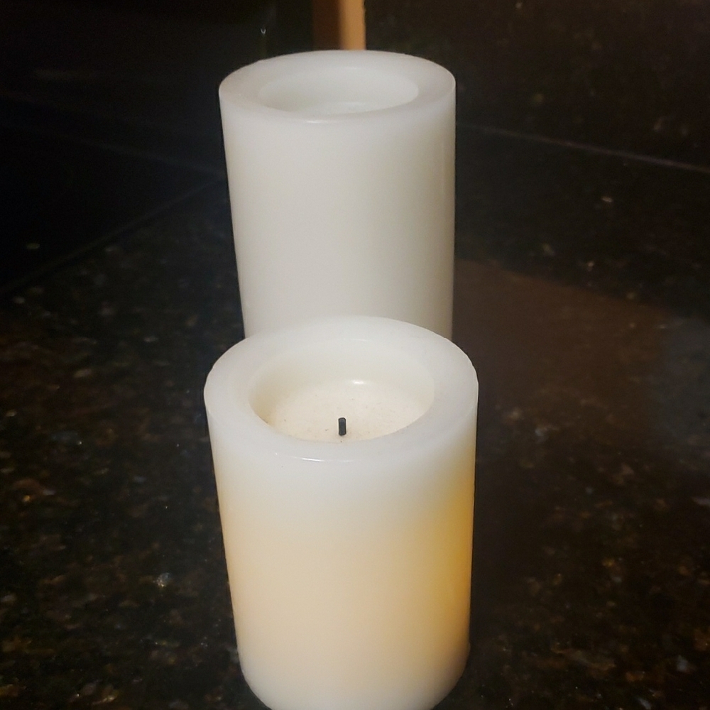 Elegant White LED Flameless Candles
